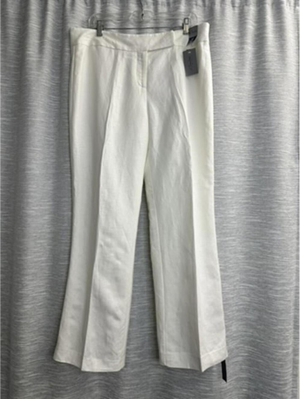 J.Taylor Linen Blens Size 16 Lined Straight leg Pants NWT